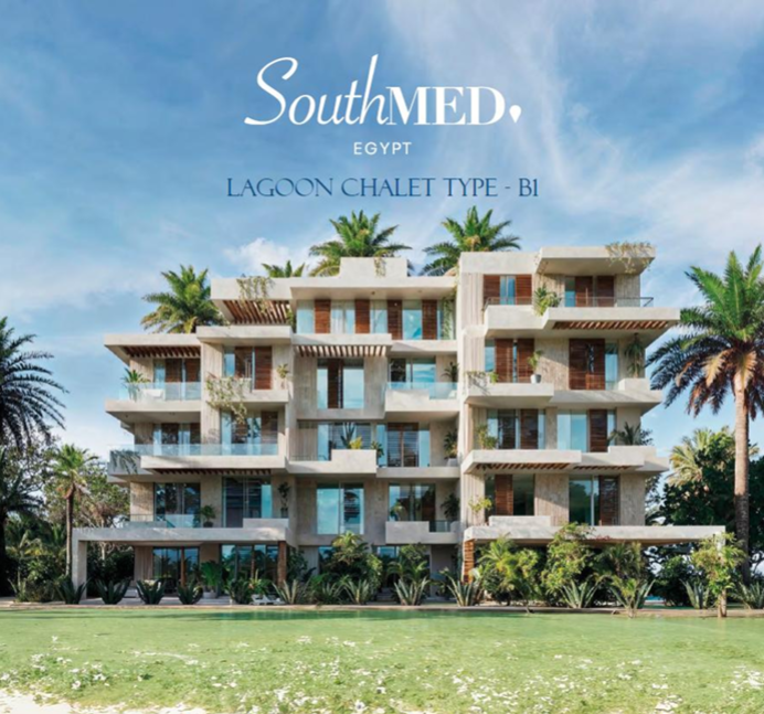 بSouthMED EGYPT  104 م2 بحرى للبيع تقسيط تطل على الاجون - منطقة البحيرات