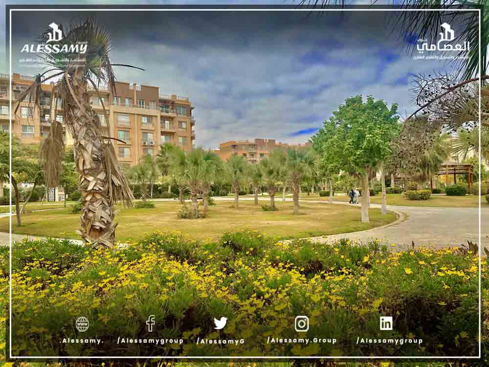 شقة للايجار قانون جديد بمدينتي 96م بB7 ناصية وايد جاردن فيو 