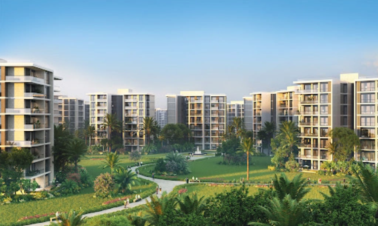 بنور شقة 98 م2 قبلى للبيع تقسيط تطل على شارع رئيسى