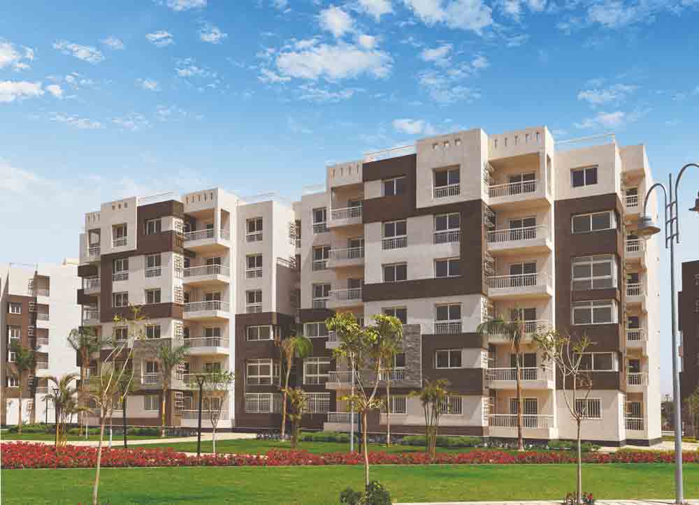 شقه للبيع بمدينتي  116متر في الb12 تطل علي  وايد جاردن