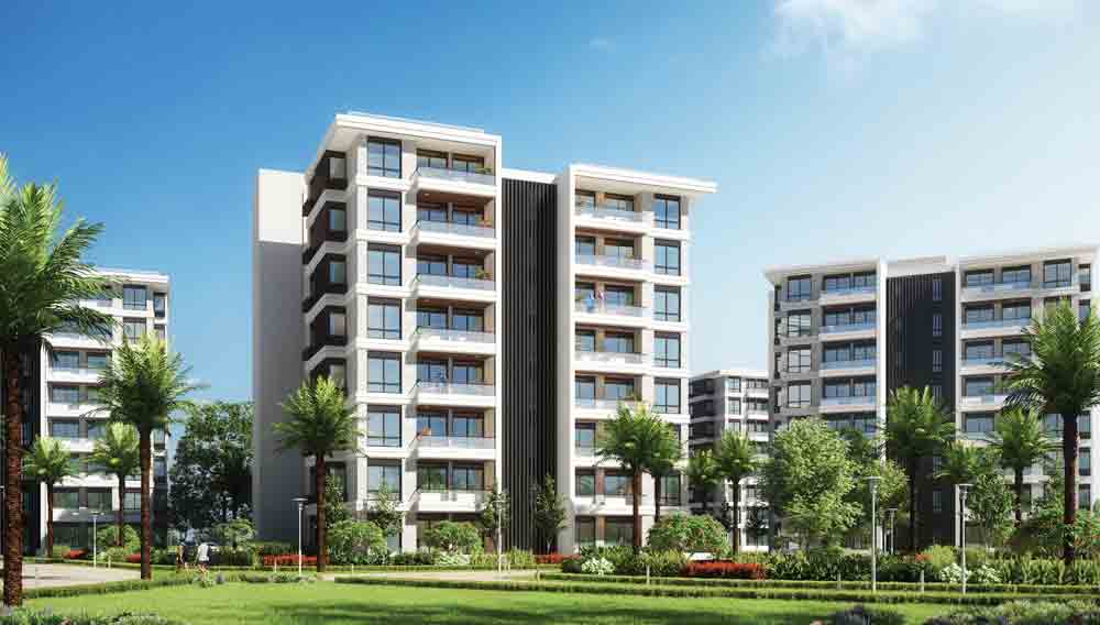 شقه للبيع بمدينه نور ارضي بحديقه خاصه 145م+ 39متر