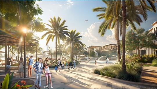 بSouthMED EGYPT  122 م2 بحرى للبيع تقسيط تطل على الاجون - منطقة البحيرات