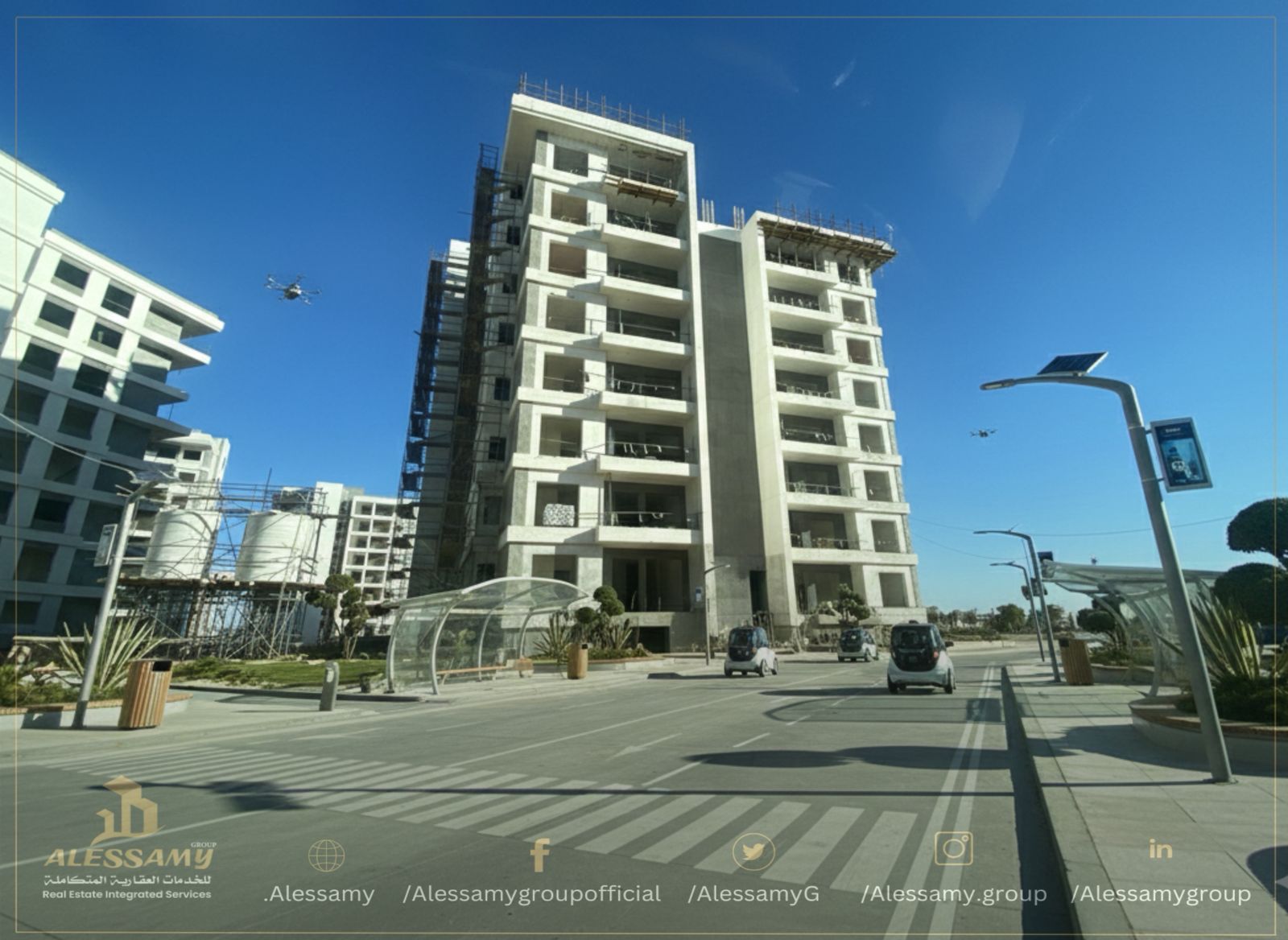 شقه للبيع بتسهيلات علي 11سنوات بمدينه  نور 123متر في الB1