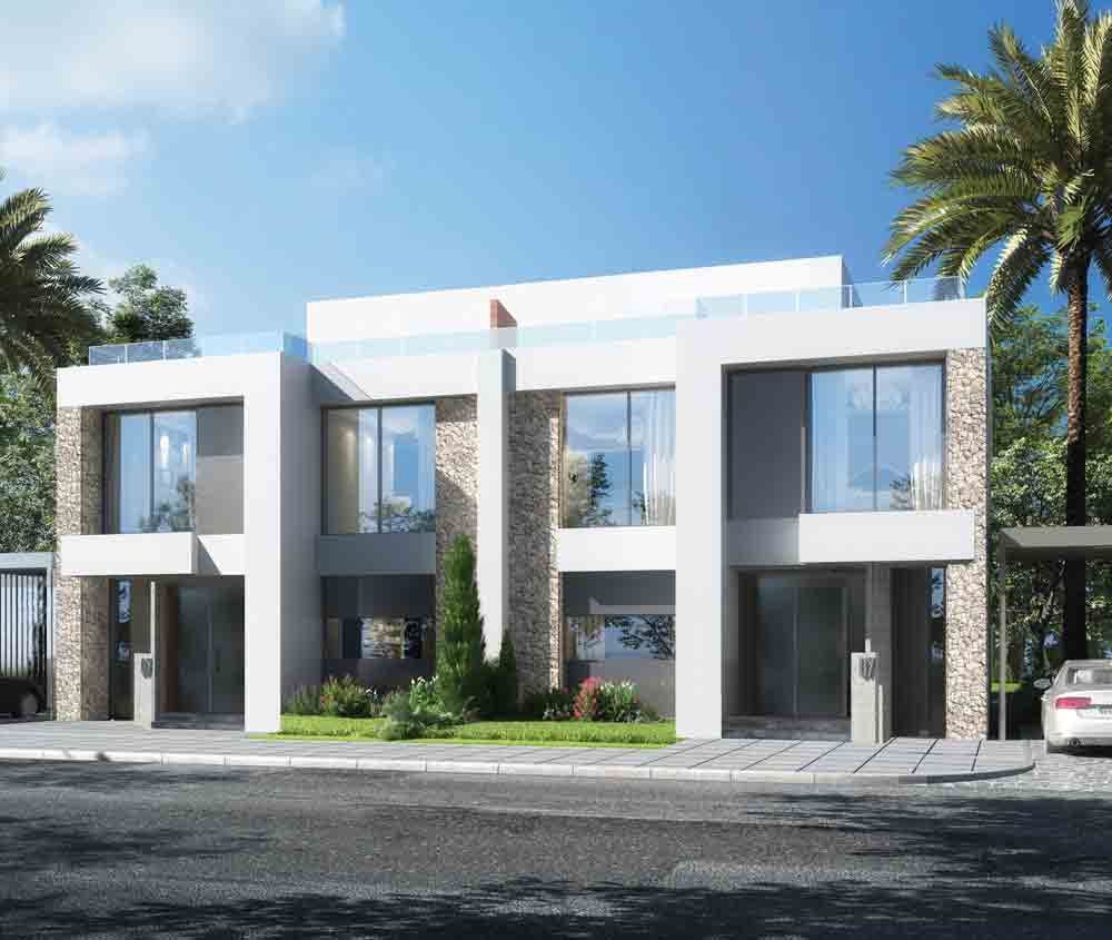 فيلا ثنائية للبيع بمدينتي 383م وايد جاردن فيو