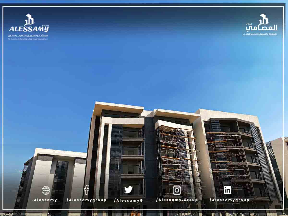 شقه  للبيع بتسهيلات بمدينتي داخل كمبوند بريفادو 84م35حديقه