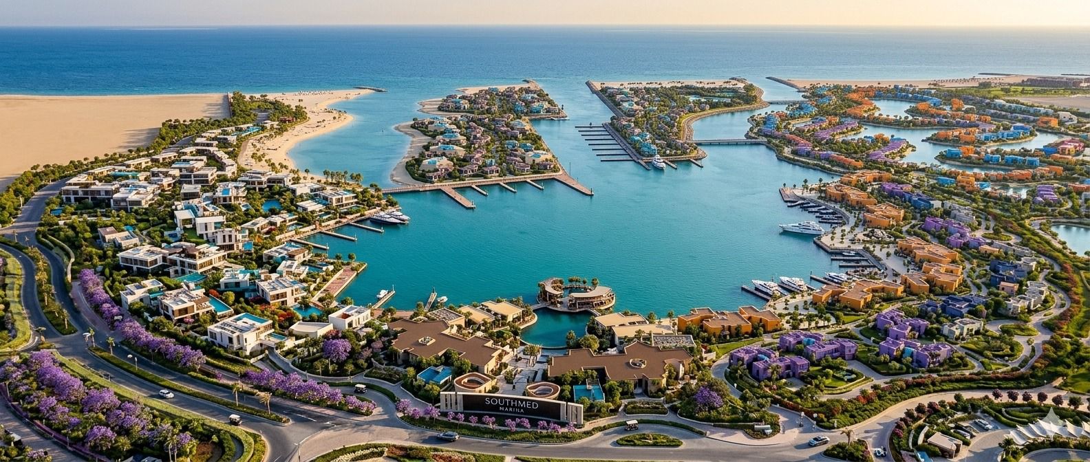 بSouthMED EGYPT  75 م2 بحرى للبيع تقسيط تطل على الماريـنا