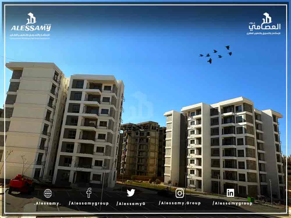 شقه للبيع بتسهيلات علي 12سنوات  بمدينه نور 123متر في الB2