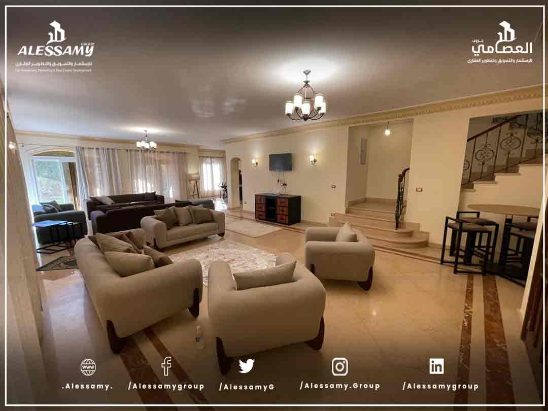 للايجار مفروش فيلا منفصلة في مدينيتي نموذج G مساحة 600م